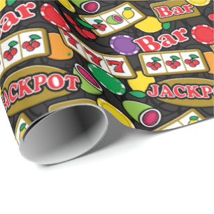 Papel De Presente Máquina de Slot do Trabalhador Casino de Vegas Pad