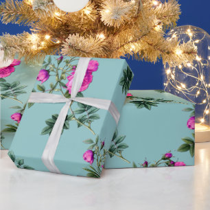 Papel De Presente Mar para sempre cor-de-rosa