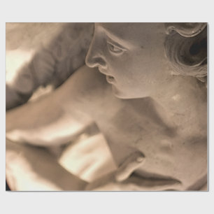 Papel De Presente Marble Angel Sculture Art Impressão