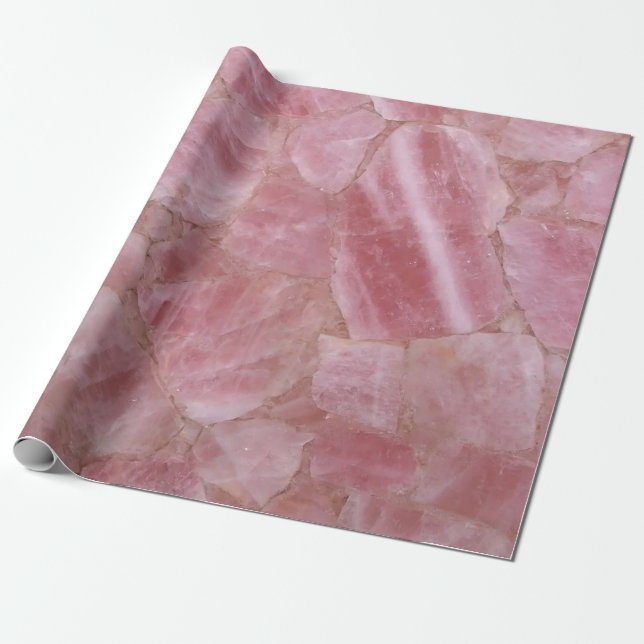 Papel De Presente Marble Rosa (Desenrolado)