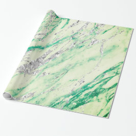 Papel De Presente Marble Tiffany Silver Cinza Verde Mint Pastel Pedr