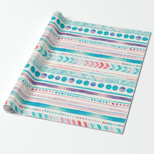 Papel De Presente Marca de Água Sem Costura Patente Ornamental Triba