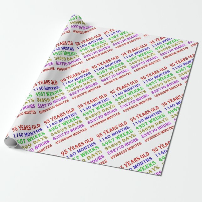 Papel De Presente Marcos de 95 anos de idade (Desenrolado)