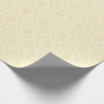 Marfim Creme Damasco Floral Elegante