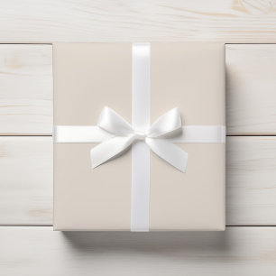 Papel De Presente Marfim Sólido Bege Tom Natural