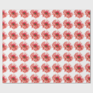 Papel De Presente MARGARIDA belas margaridas aquarela rosa