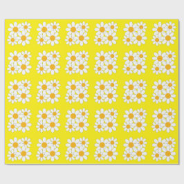 Papel De Presente Margarida Brilhante e Ousada