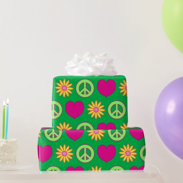 Papel De Presente Margaridas Divertidas (Presentes para festas)