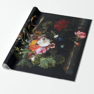 Papel De Presente Maria van Oosterwyck Ramalhete de Flores num Vaso