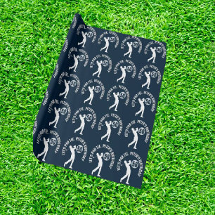 Papel De Presente Marinha Feliz Aniversário HOMEM Golfista