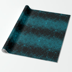 Papel De Presente marinho preto de gradiente brilho azul confetti br