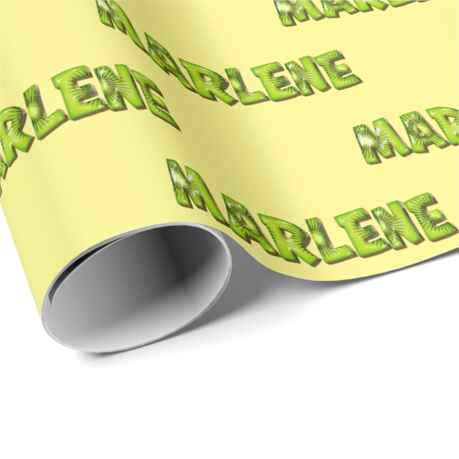 Papel De Presente Marlene Kiwi Fruit Geschenk papier Geschenkpapier (Ponta do rolo)