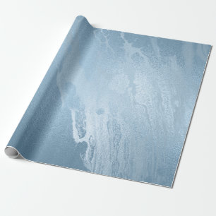 Papel De Presente Mármore azul fresco na moda