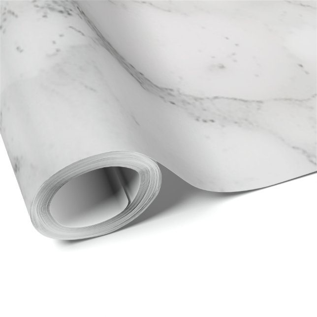 Papel De Presente Mármore Branco (Ponta do rolo)