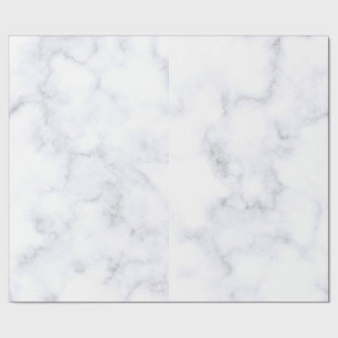Papel De Presente Mármore Branco Moderno Elegante