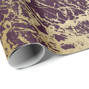 Papel De Presente Mármore Dourado vermelho marrom do abstrato do