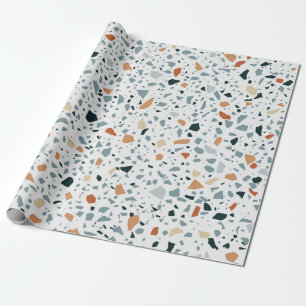 Papel De Presente Mármore sem costura, de bolso, do Terrazzo