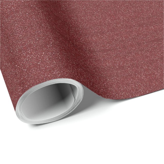 Papel De Presente Maroon/Purple Faux Glitter (Ponta do rolo)