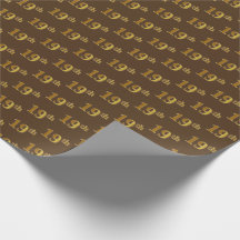 Marrom, Faux Dourado 19º (19º) Evento