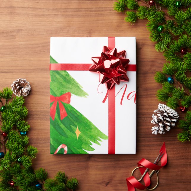 Papel De Presente Marry Christmas (Presente de Natal)