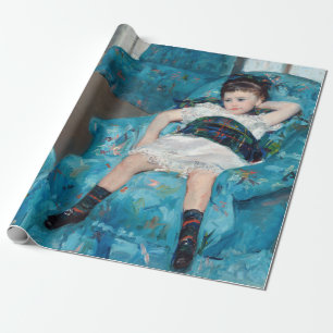 Papel De Presente Mary Cassatt - Menina em uma Poltrona Azul