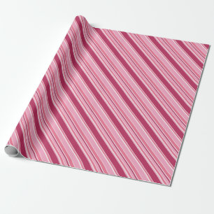 Papel De Presente Máscaras de listras cor-de-rosa