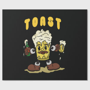 Papel De Presente Mascote da Torrada de Cerveja