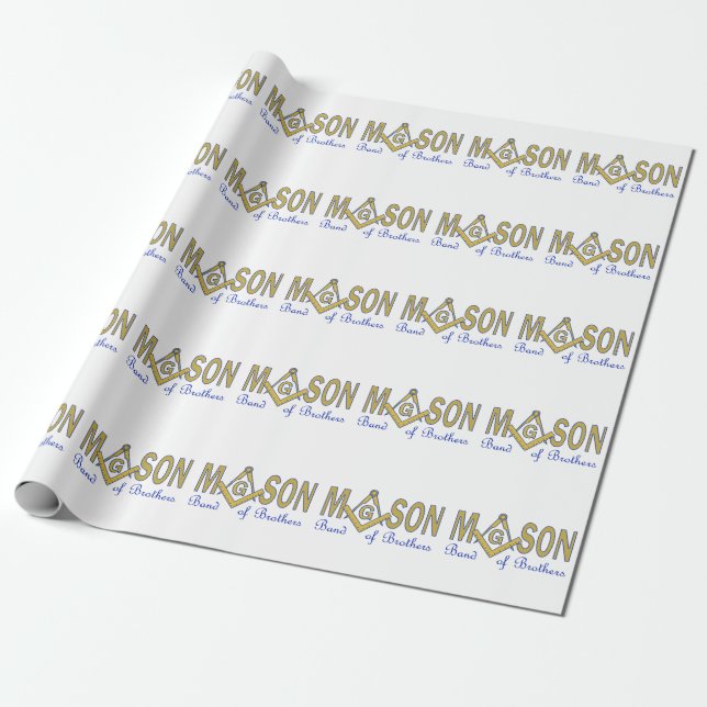 Papel De Presente Mason (Desenrolado)
