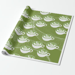 Papel De Presente : Matcha Latte Wraps Paper