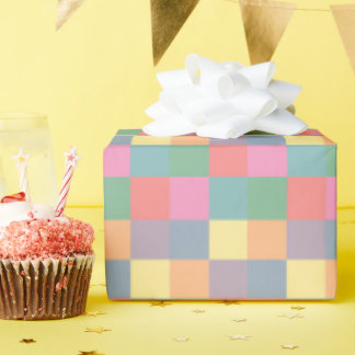 Papel De Presente Matite "harlequin" pastel multicolorido