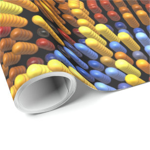 Papel De Presente Matrix Art 1A-1B Opções de imagem Papel de enrolam