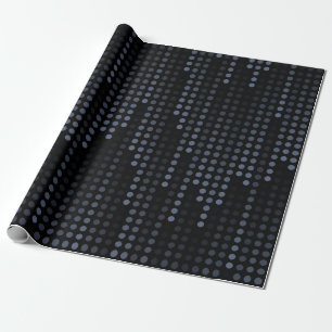 Papel De Presente Matriz de Bolinhas Escuras padronizada