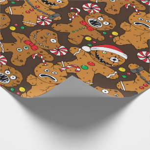 Papel De Presente Mau de Natal - Homem Gingerpão