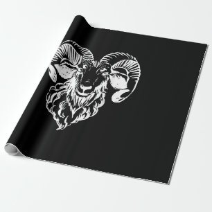 Papel De Presente Mau Satânico Sabbatic Baphomet Goat