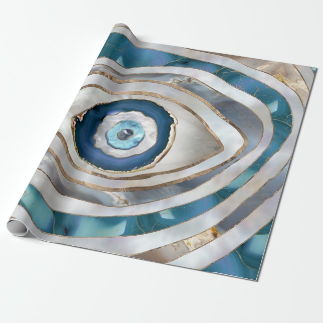 Papel De Presente Mau, texturas Minerais e ouro (Desenrolado)