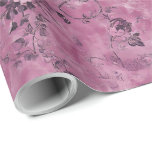 Papel De Presente Mauve Chinoiserie Decoupage<br><div class="desc">Mauve Chinoiserie Encapsulamento de papel para chás elegantes,  casamentos,  eventos de doação e artesanatos.</div>