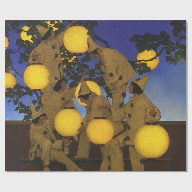 Papel De Presente Maxfield Parrish Os Portadores de Lanternas 1908 V (Aberto)