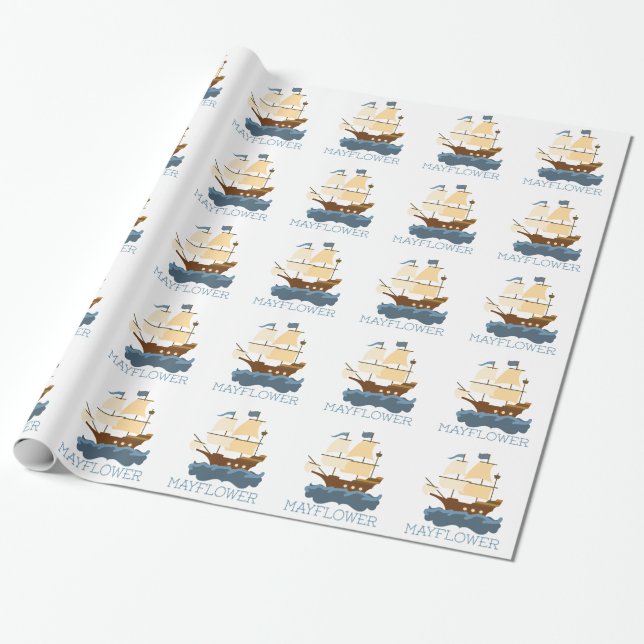 Papel De Presente Mayflower (Desenrolado)