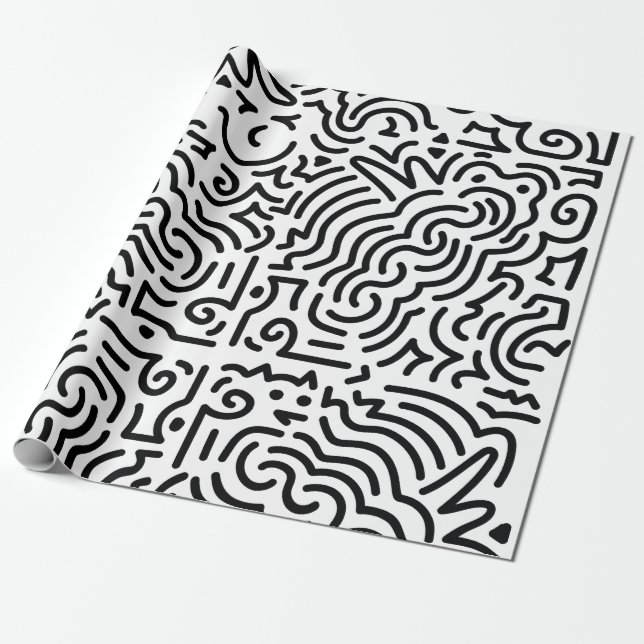 Papel De Presente Maze Wrapping Paper (Desenrolado)