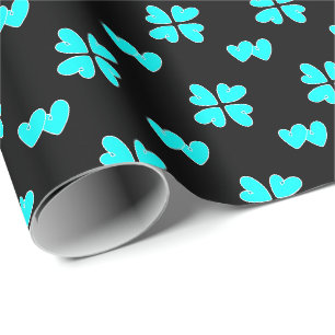 Papel De Presente Mazipoodles Blue Hearts