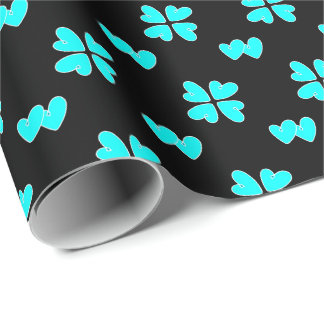 Papel De Presente Mazipoodles Blue Hearts