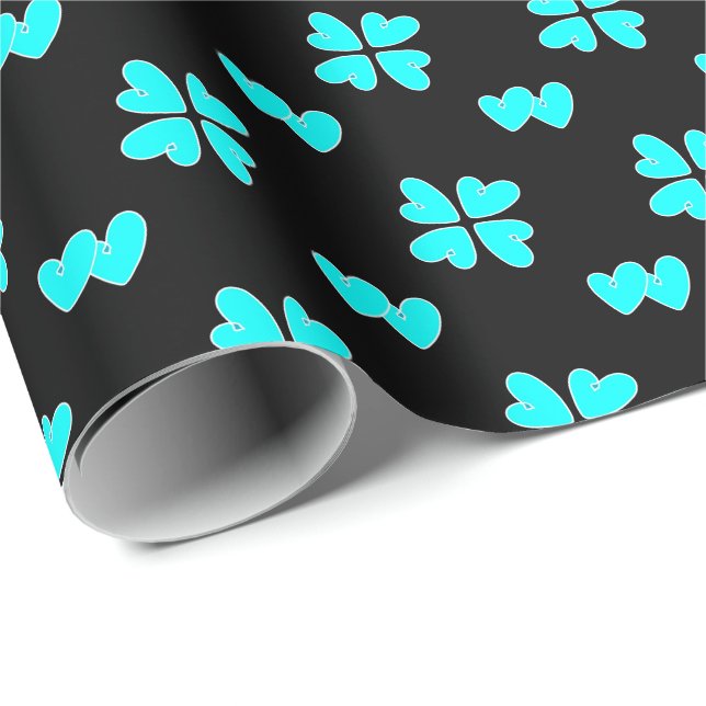 Papel De Presente Mazipoodles Blue Hearts (Ponta do rolo)
