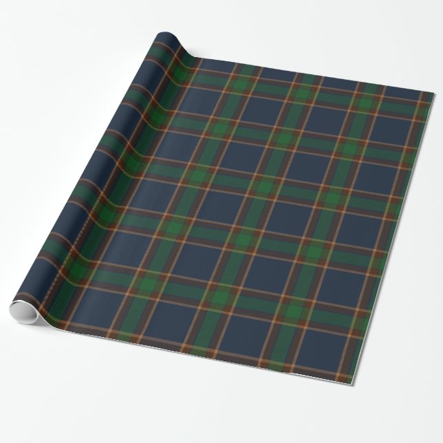 Papel De Presente McGovern Irish Tartan Xadrez Wrapping (Desenrolado)