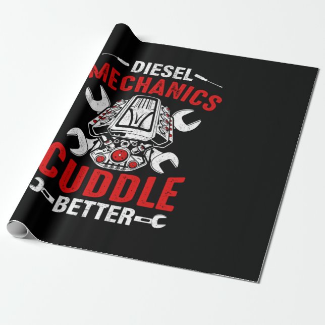 Papel De Presente Mecanismos mecânicos para motores diesel mais efic (Desenrolado)