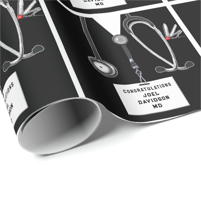 Papel De Presente Medical School Graduation Gift (Ponta do rolo)