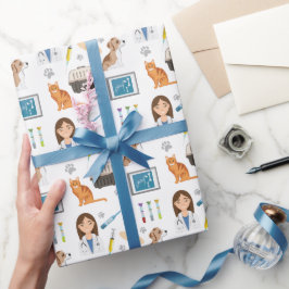 Papel De Presente Medicina veterinária Medicina Vet DVM Padrão