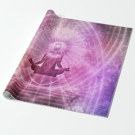 Papel De Presente Meditação espiritual de Yoga Zen Colorida