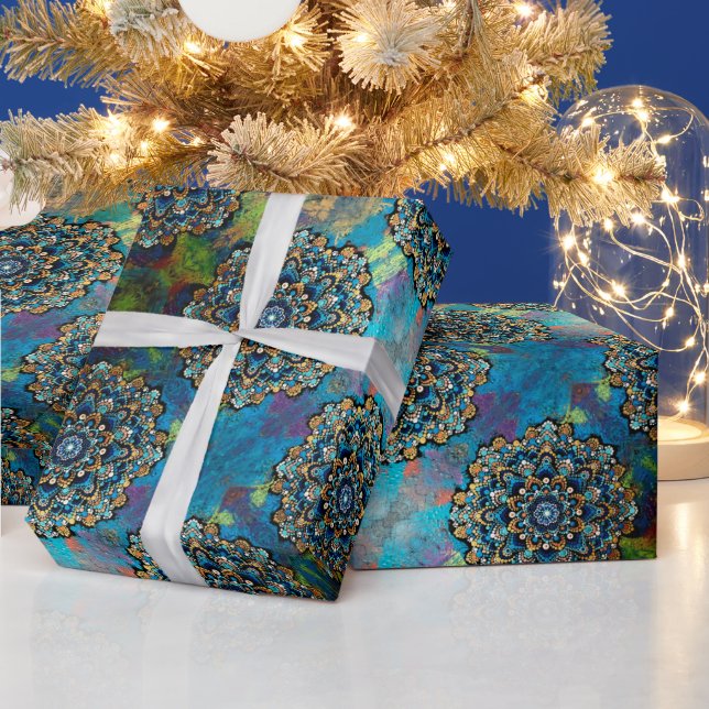 Papel De Presente Meditação Mandala Wrappaper (Feriados)