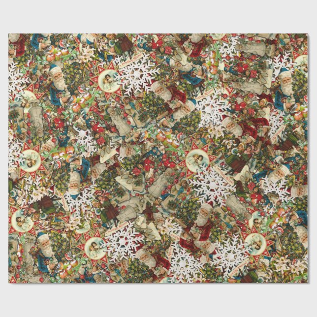 Papel De Presente Medley de Natal Vitoriano (Aberto)