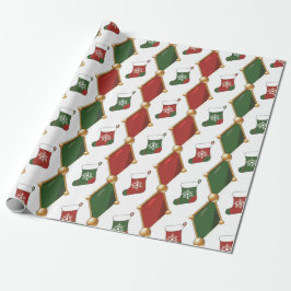 Papel De Presente Meia de Natal